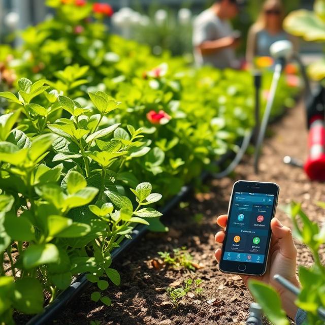 Precision drip irrigation system delivering water directly to plant roots